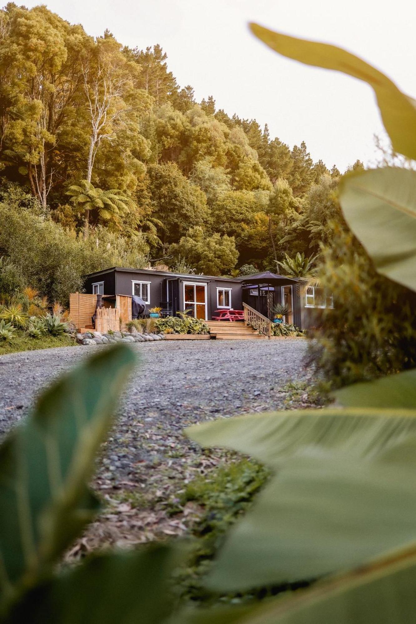 Kaitake Kabana - Unique, Off-Grid, Studio Retreat Oakura Buitenkant foto